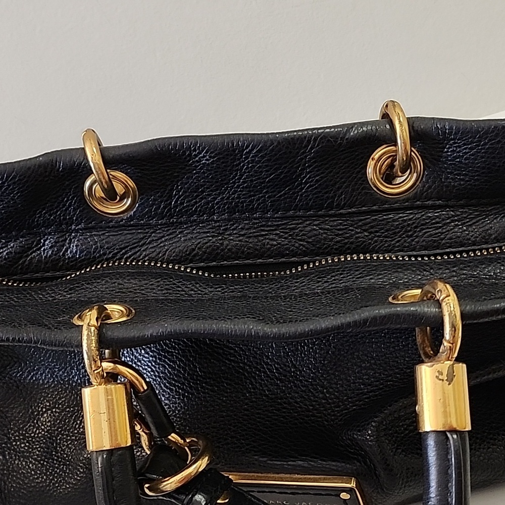 Marc Jacobs Y2K Bag Too Hot to Handle Leather Satchel Black Bag - Picture 13 of 16